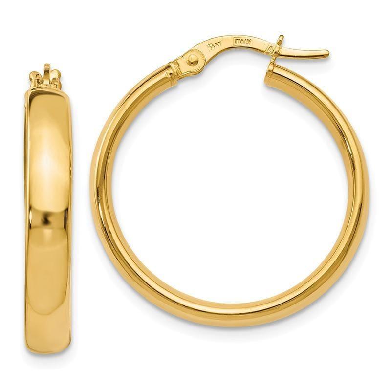 Leslie's 14k Polished Earrings - Seattle Gold Grillz
