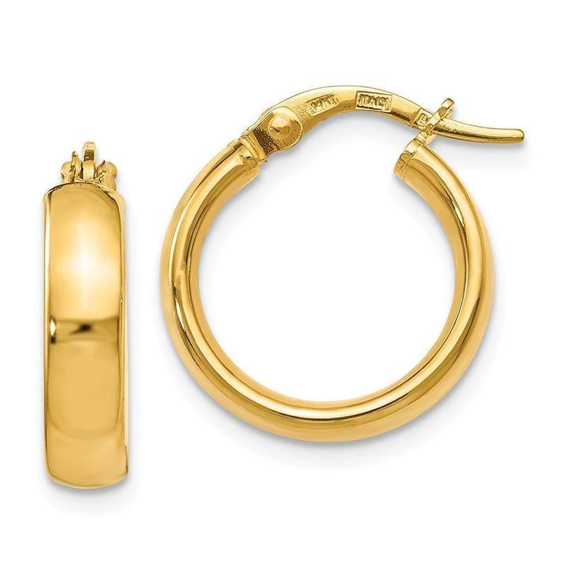 Leslie's 14k Polished Earrings - Seattle Gold Grillz