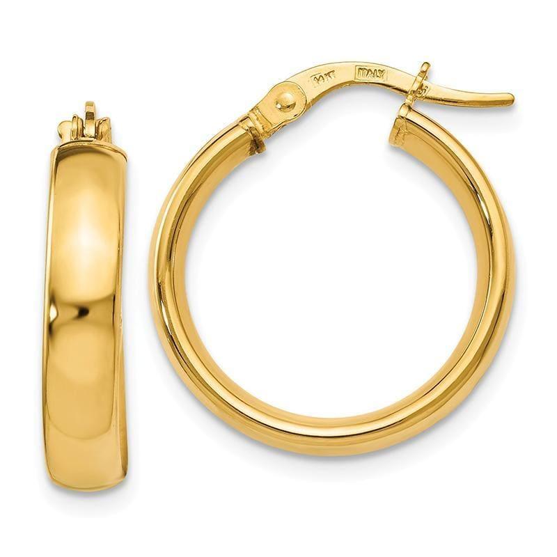 Leslie's 14k Polished Earrings - Seattle Gold Grillz