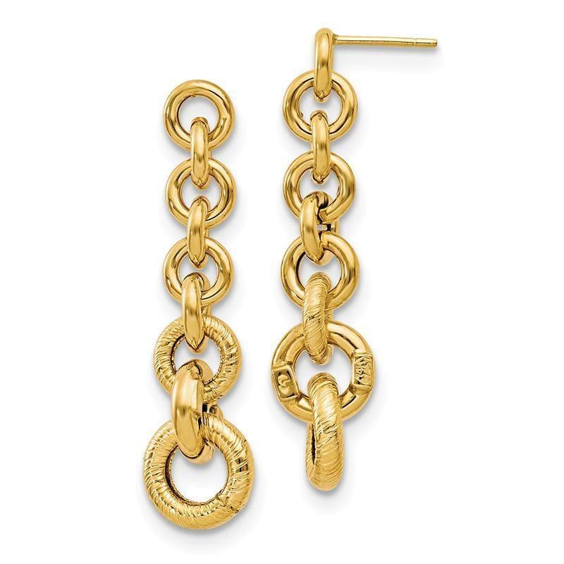 Leslie's 14K Polished Fancy Dangle Earrings - Seattle Gold Grillz