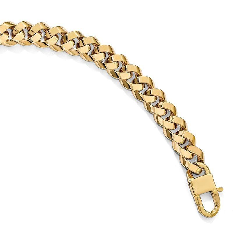 Leslie's 14k Polished Fancy Link 8in Bracelet - Seattle Gold Grillz