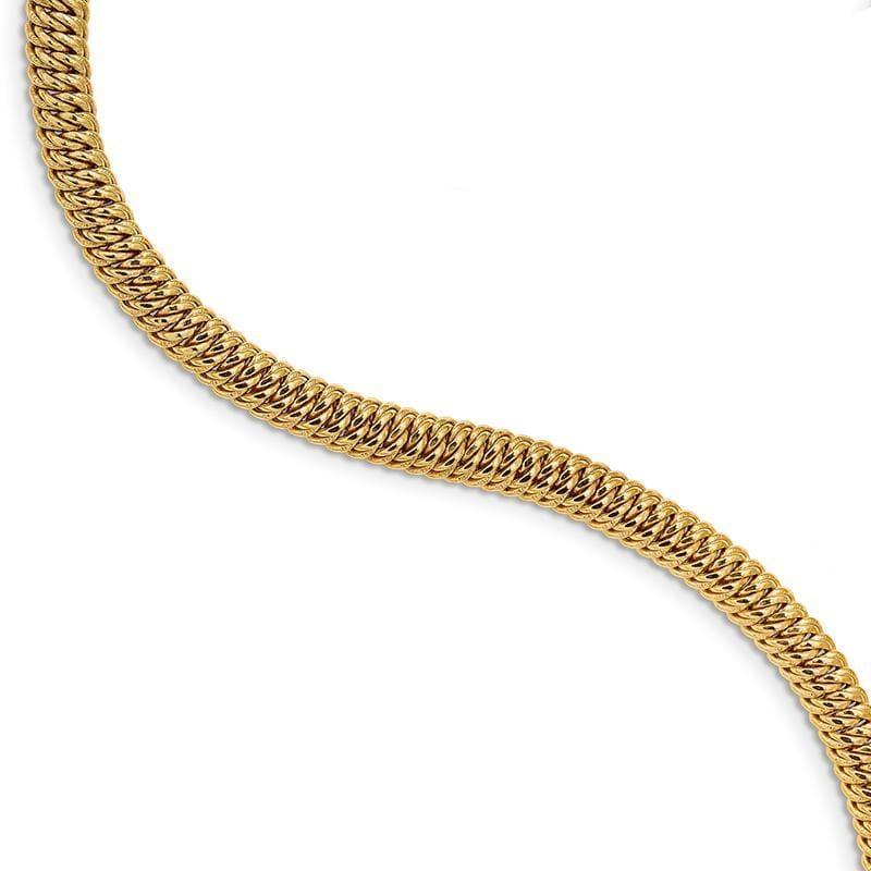 Leslie's 14K Polished Fancy Link Bracelet - Seattle Gold Grillz