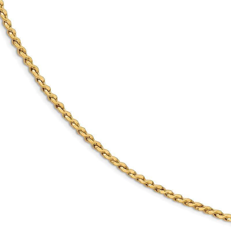 Leslie's 14K Polished Fancy Twisted Link Bracelet - Seattle Gold Grillz