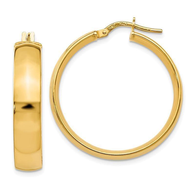 Leslie's 14k Polished Hoop Earrings - Seattle Gold Grillz