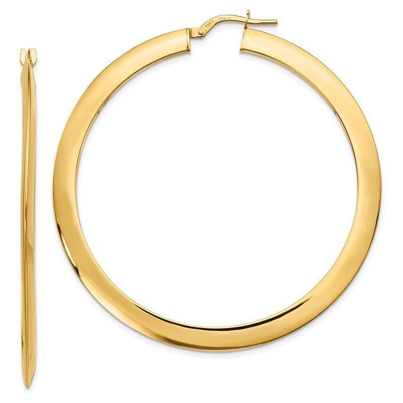 Leslie's 14k Polished Hoop Earrings - Seattle Gold Grillz