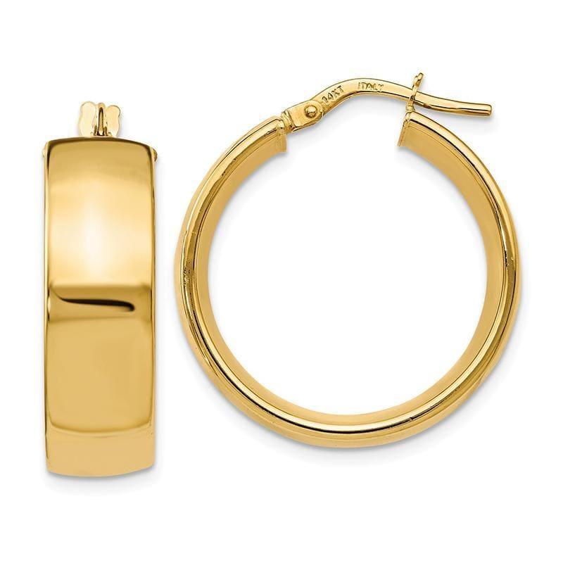 Leslie's 14k Polished Hoop Earrings - Seattle Gold Grillz