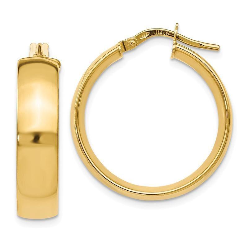 Leslie's 14k Polished Hoop Earrings - Seattle Gold Grillz