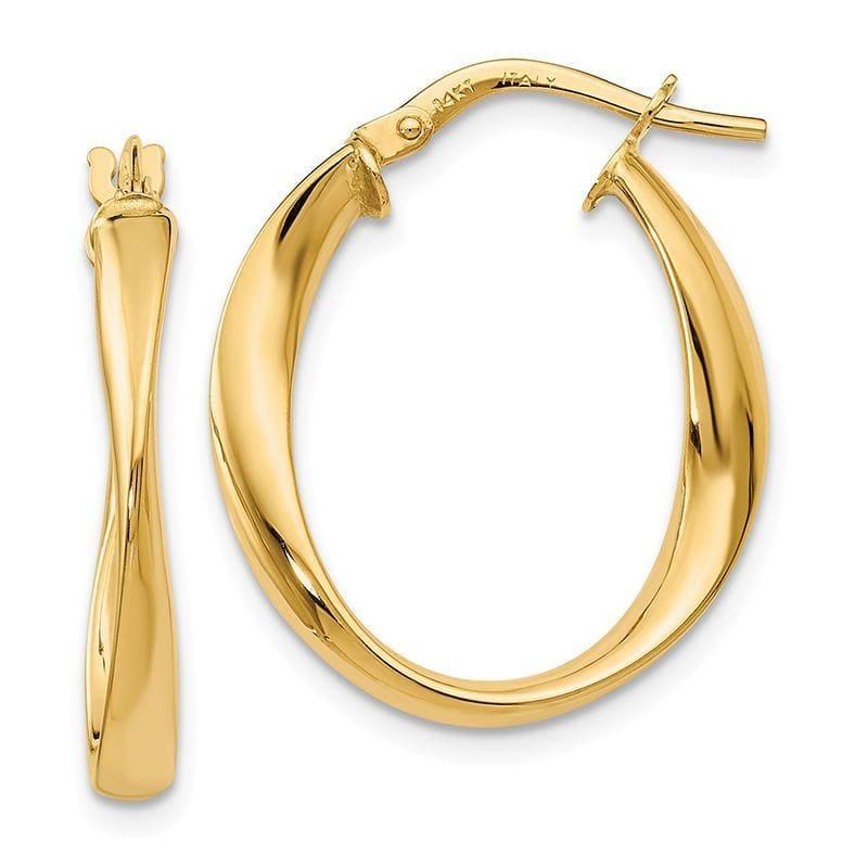 Leslie's 14k Polished Hoop Earrings - Seattle Gold Grillz