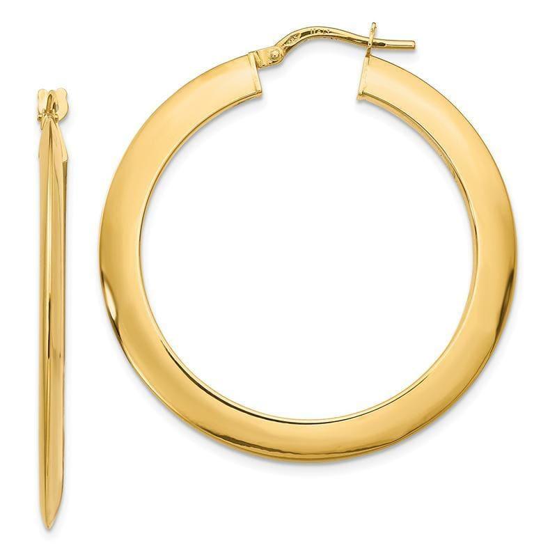 Leslie's 14k Polished Hoop Earrings - Seattle Gold Grillz