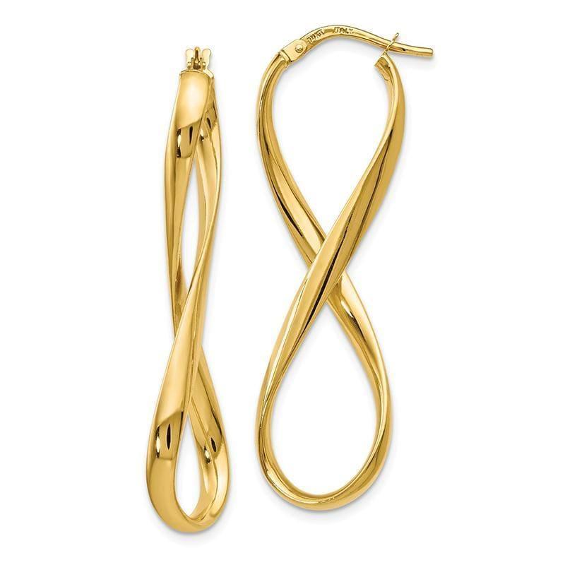 Leslie's 14k Polished Infinity Hoop Earrings - Seattle Gold Grillz