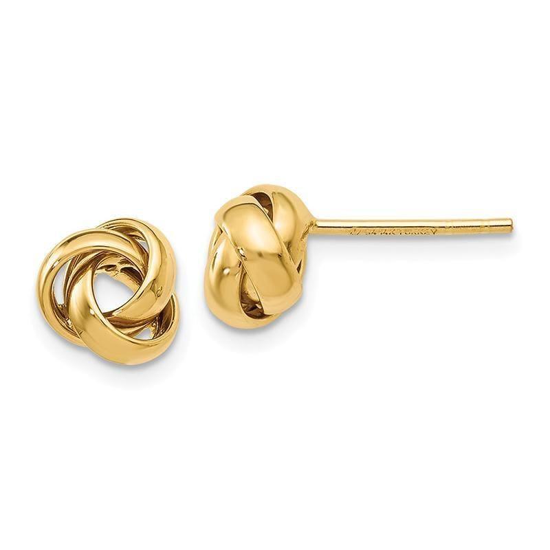 Leslie's 14k Polished Post Earrings - Seattle Gold Grillz