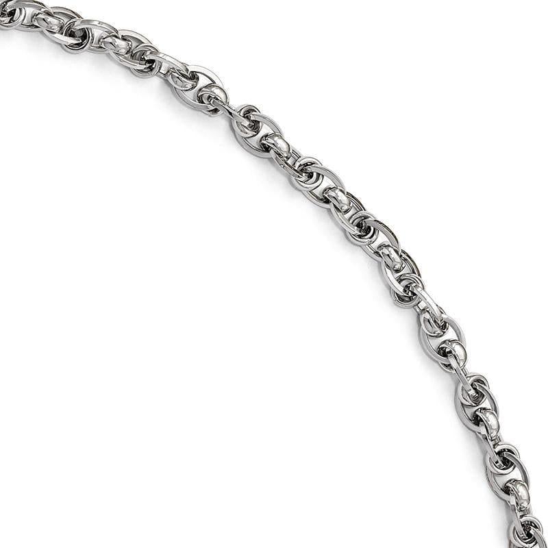 Leslie's 14k White Gold Polished Bracelet - Seattle Gold Grillz