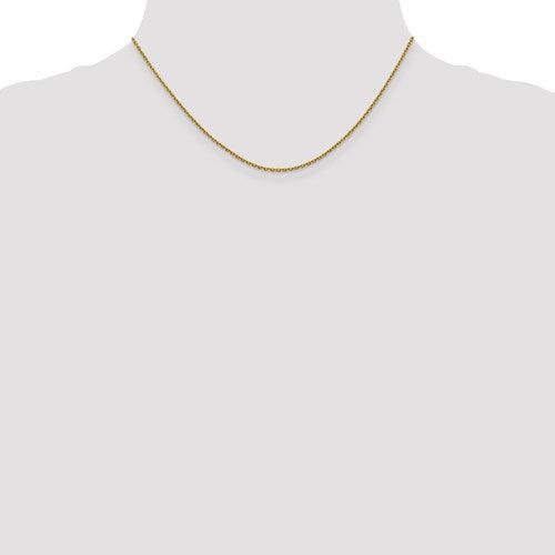 Leslie's 14K Yellow Gold 1.5mm Diamond Cut Rolo Chain - Seattle Gold Grillz