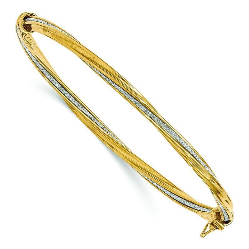 Leslies 14k Glimmer Infused Bangle - Seattle Gold Grillz