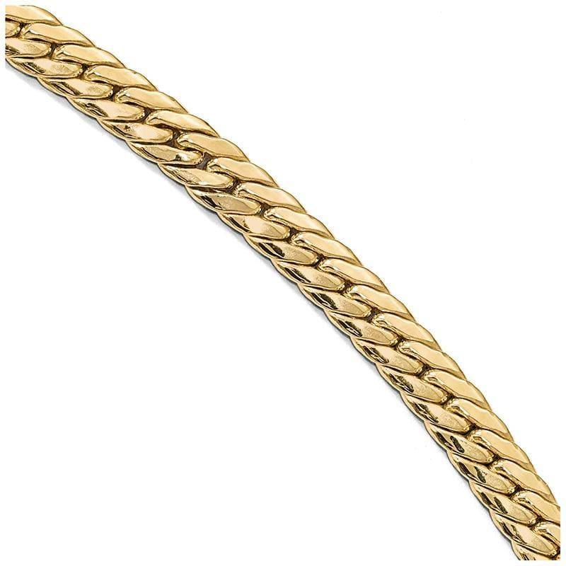 Leslies 14k Polished Fancy Link Bracelet - Seattle Gold Grillz
