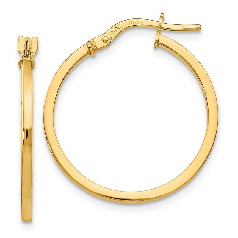 Leslies 14k Polished Hoop Earrings - Seattle Gold Grillz