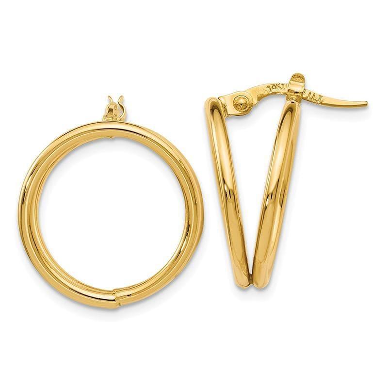 Leslies 14k Polished Hoop Earrings - Seattle Gold Grillz