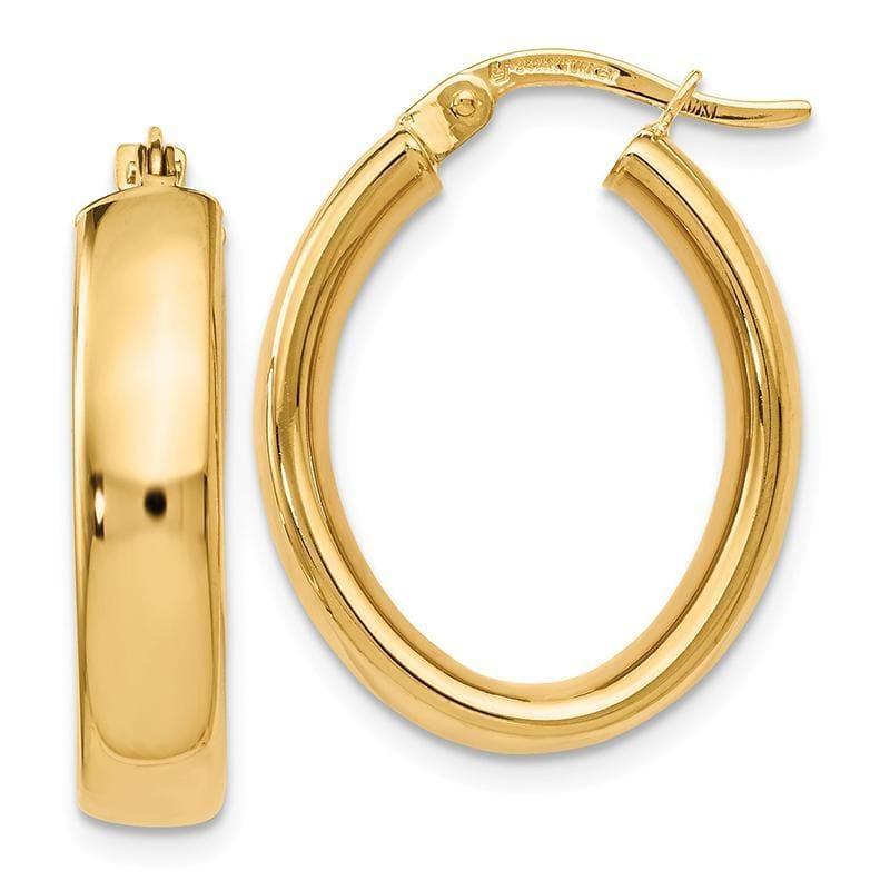 Leslies 14k Polished Hoop Earrings - Seattle Gold Grillz