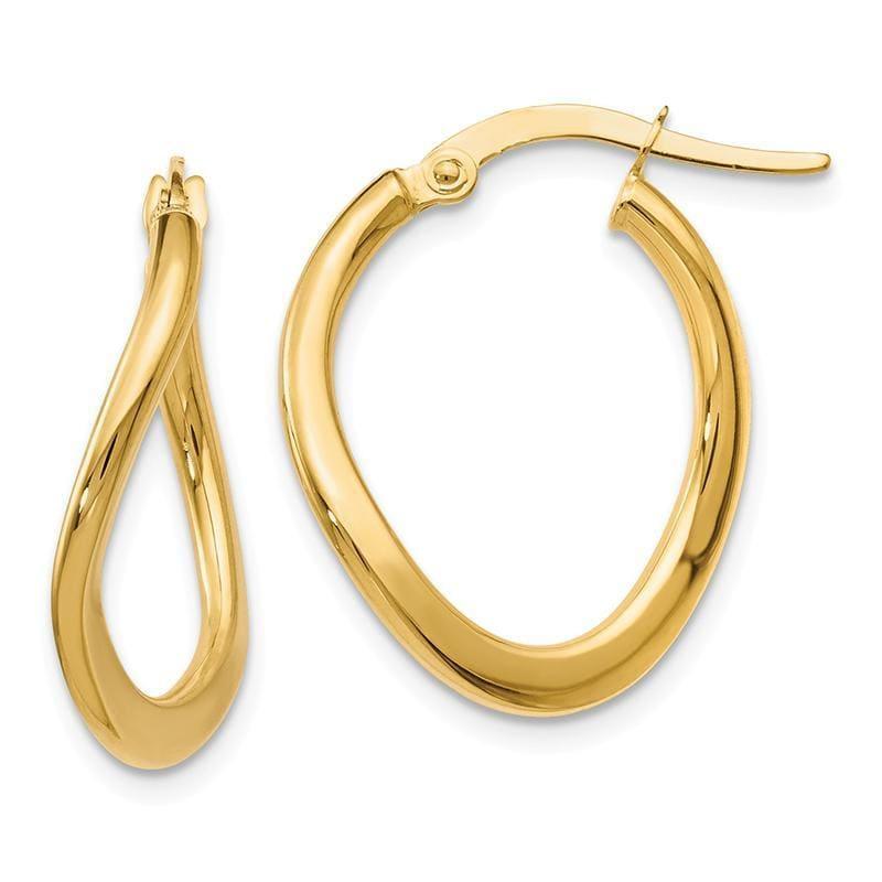 Leslies 14K Polished Hoop Earrings - Seattle Gold Grillz