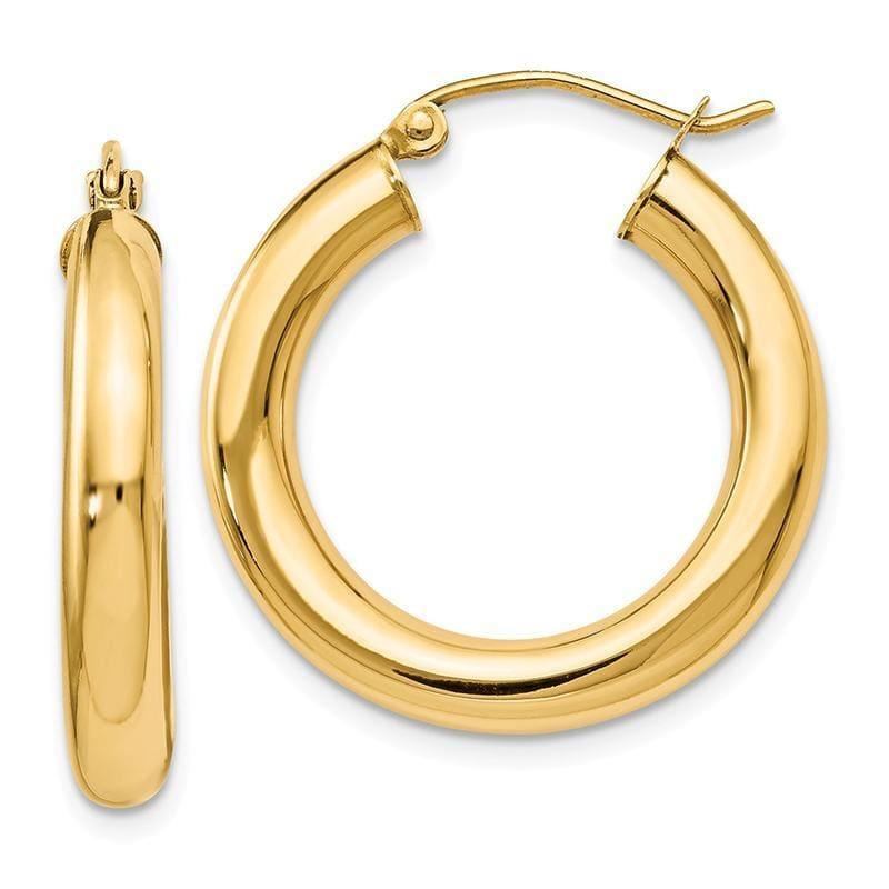 Leslies 14K Polished Lightweight Hoop Earrings - Seattle Gold Grillz