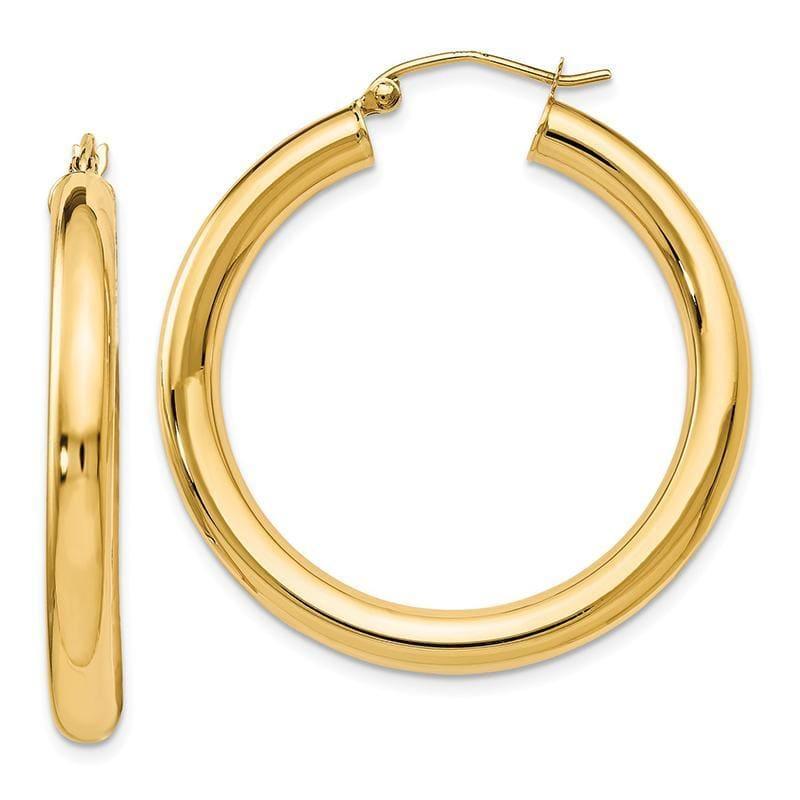 Leslies 14K Polished Lightweight Hoop Earrings - Seattle Gold Grillz