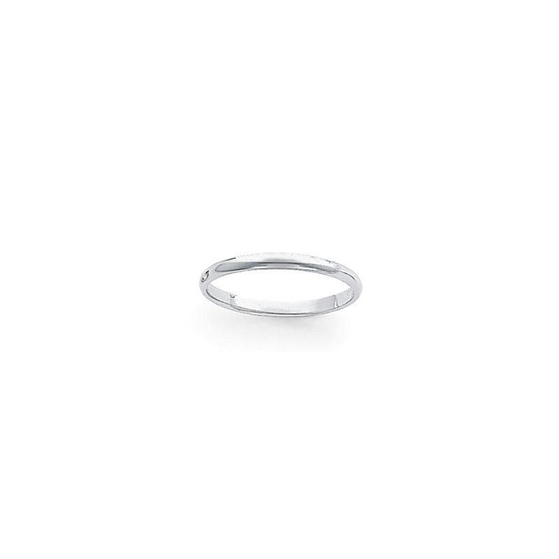 Platinum 3mm Half-Round Featherweight Band - Seattle Gold Grillz
