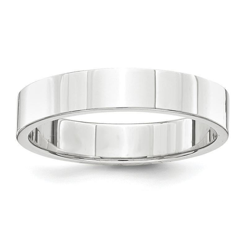 Platinum 4mm Flat Wedding Band - Seattle Gold Grillz