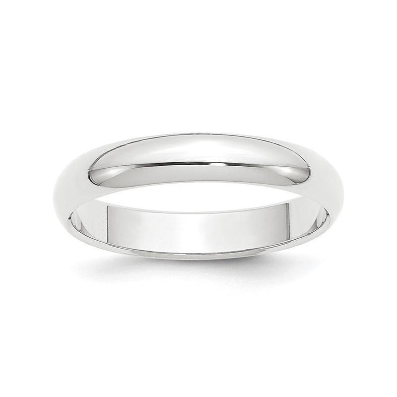 Platinum 4mm Half-Round Wedding Band - Seattle Gold Grillz