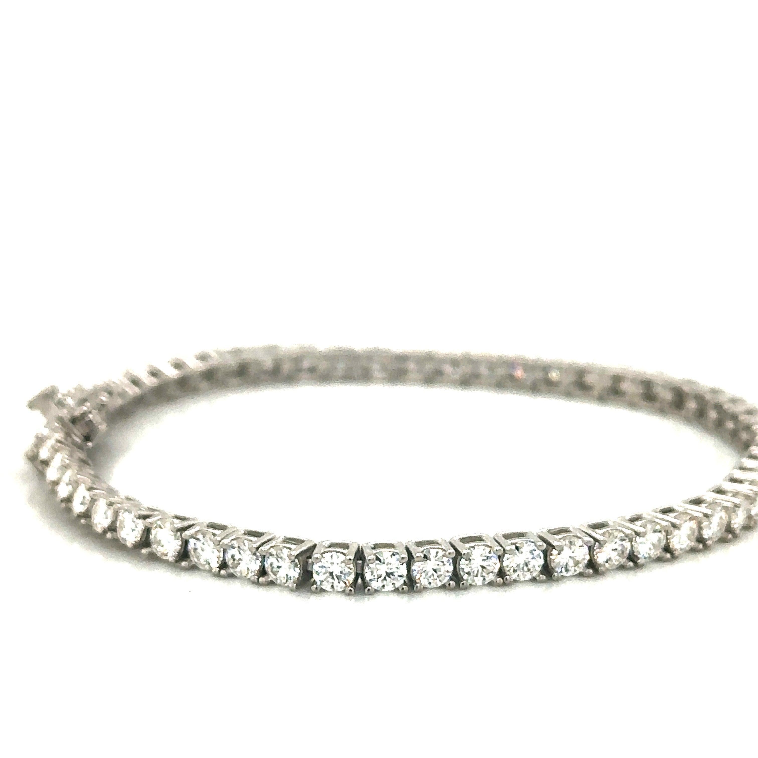 Silver Moissanite Tennis Bracelet - Seattle Gold Grillz