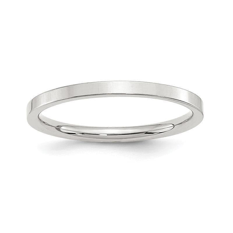 SS 2mm Comfort Fit Flat Band - Seattle Gold Grillz
