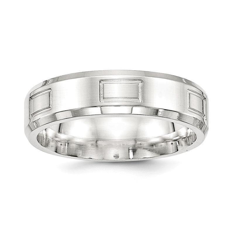 SS 6mm Polished Fancy Band - Seattle Gold Grillz