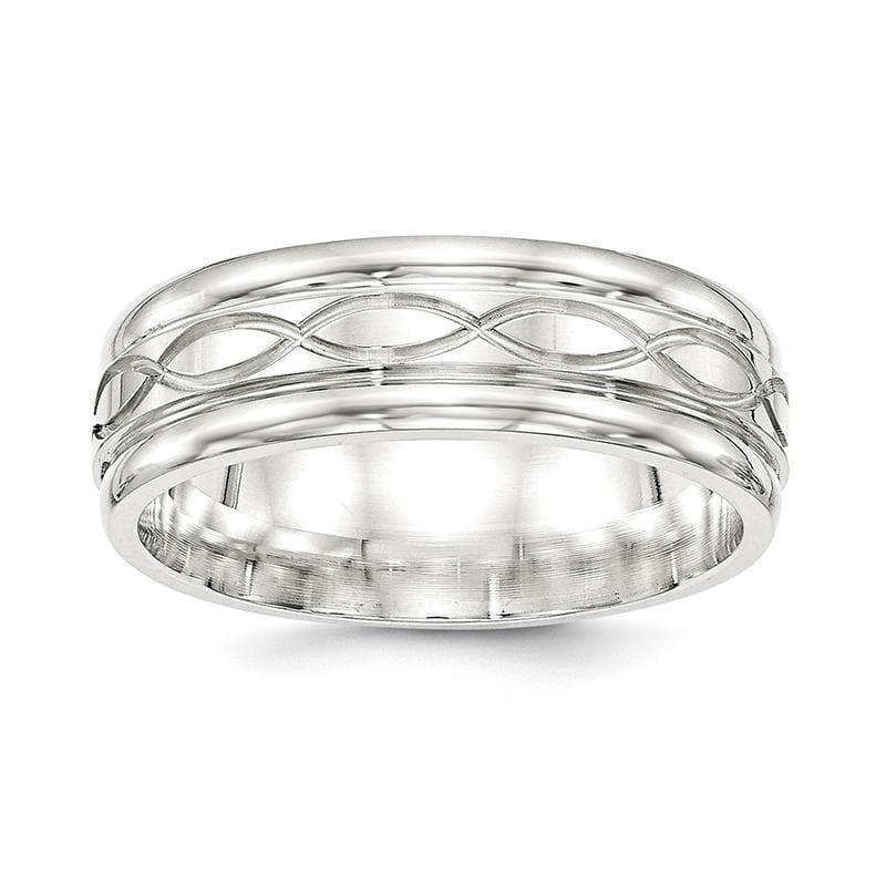 SS 7mm Polished Fancy Band - Seattle Gold Grillz