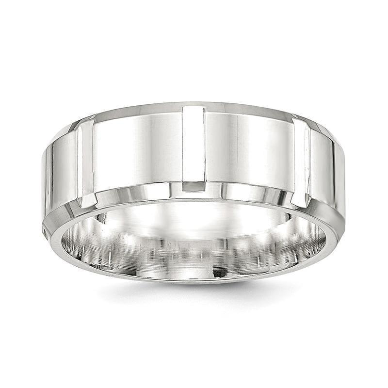 SS 8mm Brushed Fancy Band - Seattle Gold Grillz