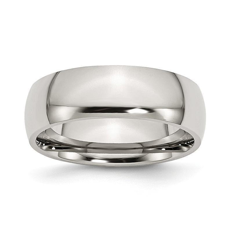 Stainless Steel 7mm Polished Band - Seattle Gold Grillz