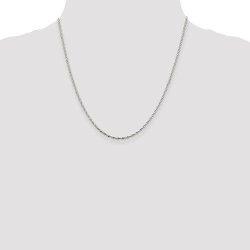 Sterling Silver 1.65mm Twisted Herringbone Chain - Seattle Gold Grillz