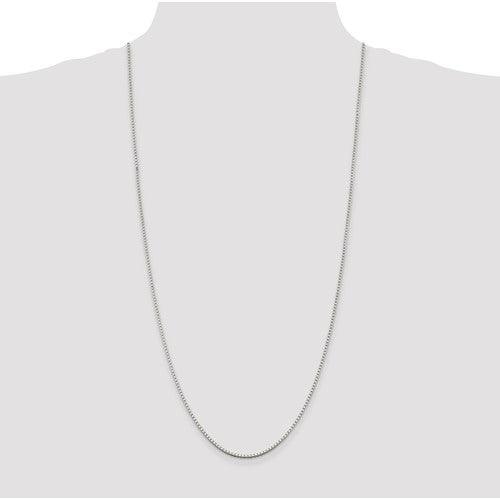 Sterling Silver 1.75mm Box Chain - Seattle Gold Grillz