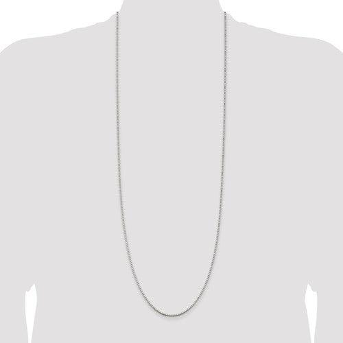 Sterling Silver 1.75mm Box Chain - Seattle Gold Grillz