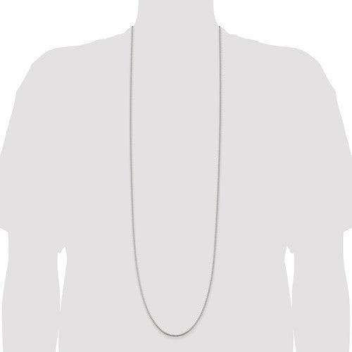 Sterling Silver 1.75mm Box Chain - Seattle Gold Grillz