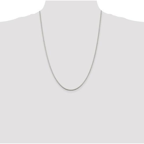 Sterling Silver 1.75mm Box Chain - Seattle Gold Grillz