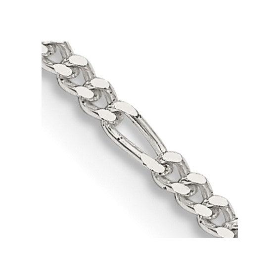 Sterling Silver 1.75mm Figaro Chain - Seattle Gold Grillz