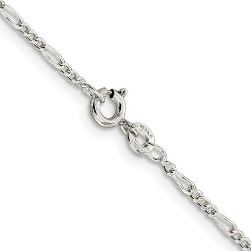 Sterling Silver 1.75mm Figaro Chain - Seattle Gold Grillz