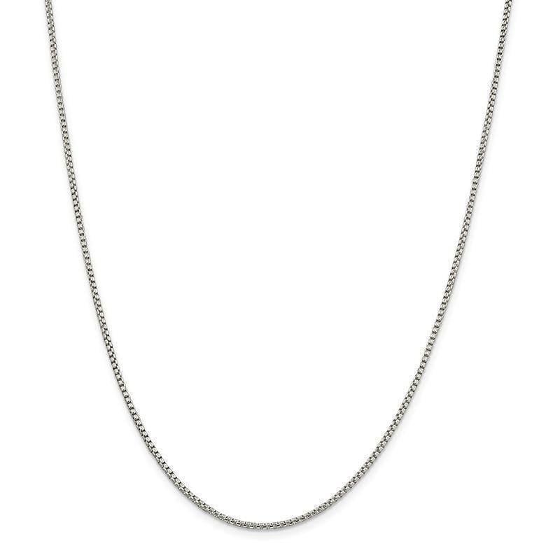 Sterling Silver 1.75mm Round Box Chain - Seattle Gold Grillz