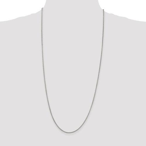 Sterling Silver 1.75mm Round Box Chain - Seattle Gold Grillz