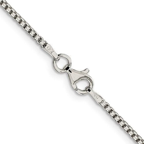 Sterling Silver 1.75mm Round Box Chain - Seattle Gold Grillz