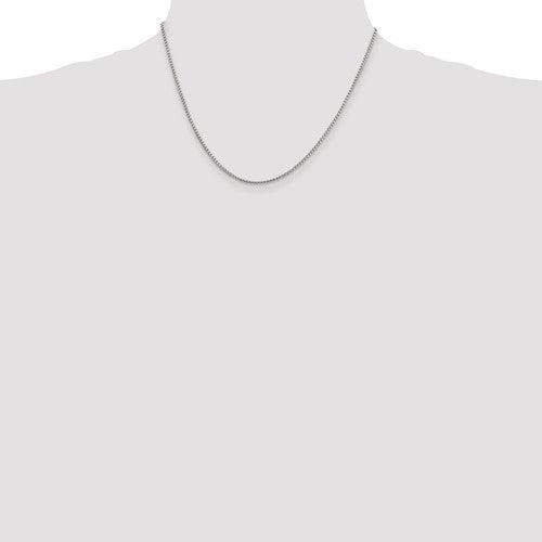 Sterling Silver 1.75mm Round Box Chain - Seattle Gold Grillz
