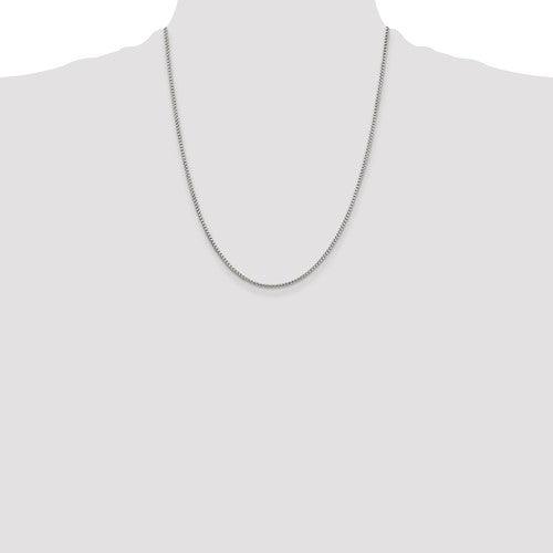 Sterling Silver 1.75mm Round Box Chain - Seattle Gold Grillz