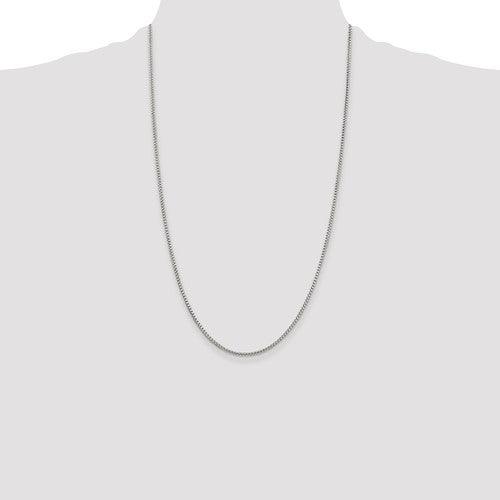 Sterling Silver 1.75mm Round Box Chain - Seattle Gold Grillz