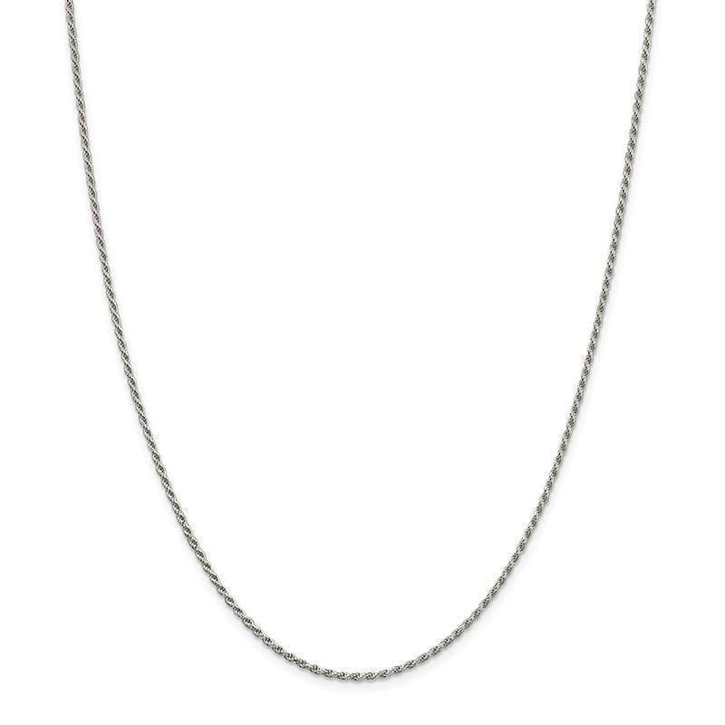 Sterling Silver 1.7mm Diamond-cut Rope Chain - Seattle Gold Grillz