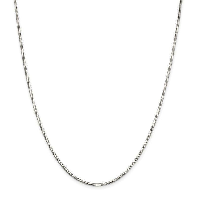 Sterling Silver 1.95mm Diamond-cut Snake Chain - Seattle Gold Grillz