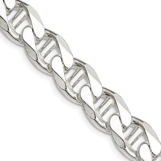 Sterling Silver 10.5mm Flat Anchor Chain - Seattle Gold Grillz